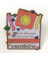 Rainbow Foods U.S. Olympic Festival 1990 SUMMER SPORTS Vintage Lapel Hat... - $6.00