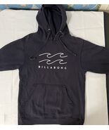 Size Small Billabong Hoodie Black Spellout Surf Wear Y2K 90s Skate Surfing - €21,39 EUR