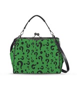 Riddler Green Questions Kisslock Crossbody Shoulder Bag - $55.34 CAD
