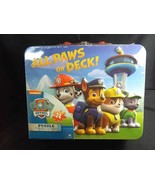 Nickelodeon Paw Patrol puzzle in 3D tin suitcase lunchbox 24 pcs New Sealed - $188.01 MXN