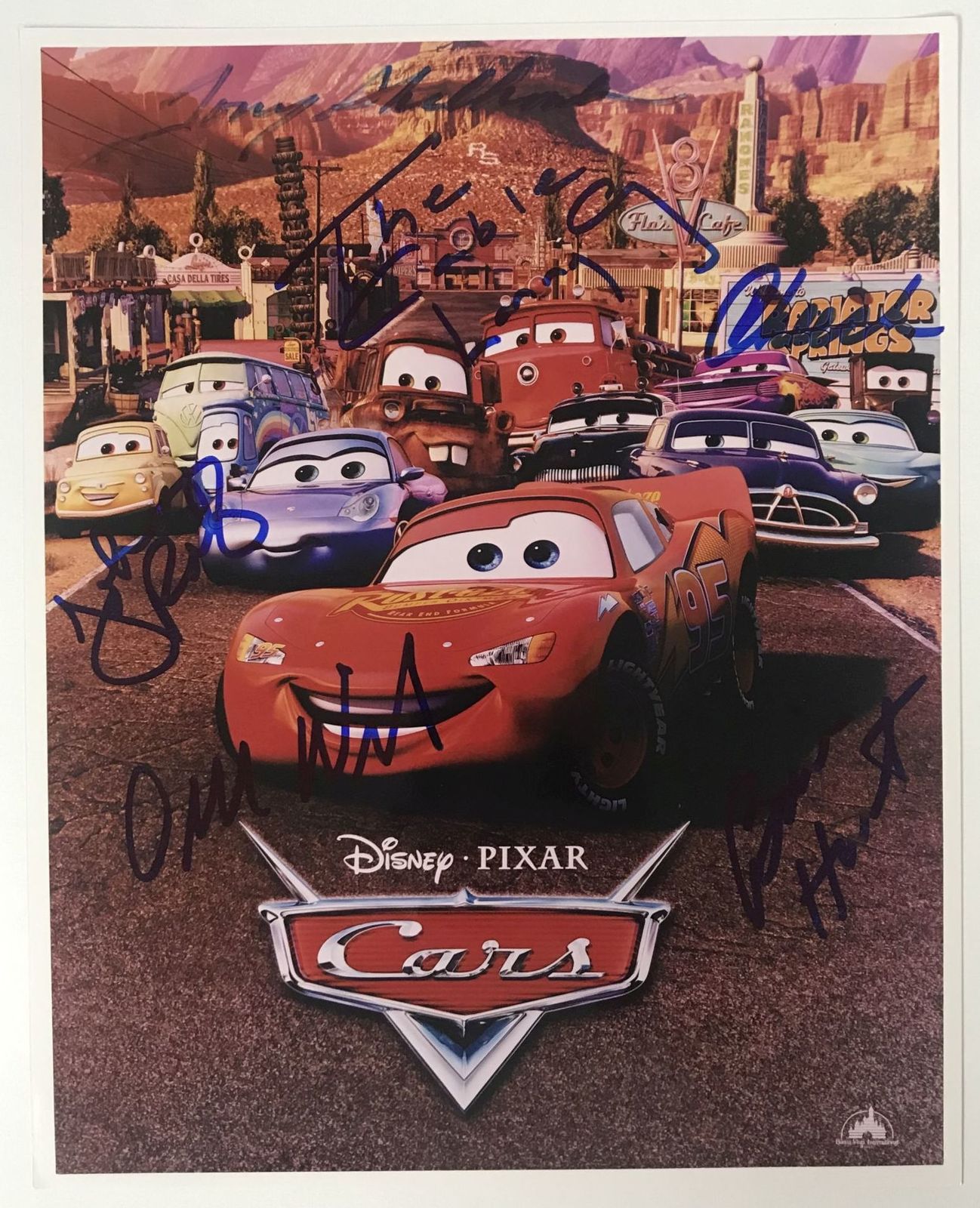 Cars Cast Signed Autographed Glossy 8x10 Photo - $199.99