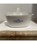 Vintage Corning Ware Blue Cornflower P-2 1/2-B Qt Casserole Dish Lid 2.5... - $26.61 CAD