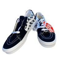 Vans Women&#39;s SK8-Low Racing Checkerboard Sneaker Shoes Black/White Check... - £43.87 GBP