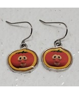 Vintage Big Idea Veggie Tales Bob The Tomato Pierced Ear Earrings - £15.06 GBP