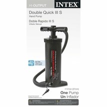 Intex ~ Double Quick III S Hand Pump ~ 14.5&quot; ~ Black ~ Hi Output ~ Air Pump - £20.68 GBP