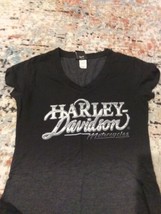 Harley Davidson Bloomington Womens T-shirt Top Graphic - Size Small - $18.69