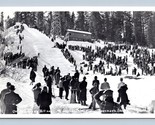 RPPC Snowman Hill Ski Jump Mount Shasta California CA UNP Postcard N6 - $18.66