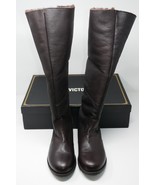 La Victoire Leather Faux Fur Cuff Glendda Boots Size 7.5M - $840.50 MXN