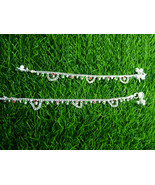 6.5 inch Sterling Silver Baby Kids Anklet Bracelet with Bell Charm Payal... - $78.11