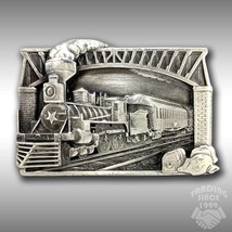 Vintage Belt Buckle 1983 Steam Engine Locomotive Train Made In The USA By - £26.36 GBP
