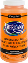 Americana Acrylic Paint 16oz-Bright Orange - £14.52 GBP