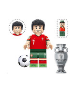 HGT Cristiano Ronaldo Soccer Player World Cup Red Green V2 Rare Minifigures - $7.26