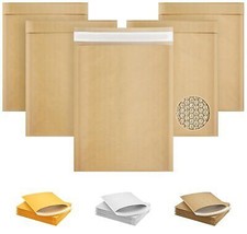 Pack of 5 Kraft Bubble Mailers 12.5x18 for Shipping - £13.62 GBP