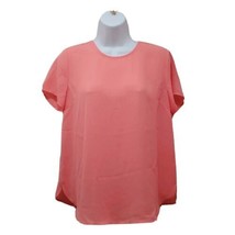 Forever 21 Coral Top Blouse Womens Size Small Relaxed Lightweight - £7.13 GBP