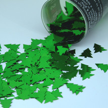Green Christmas Tree Confetti 14gms bag CCP8878 FREE SHIPPING - $3.95+
