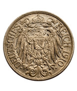 1910-A German 25 Pfennig Brilliant Uncirculated Condition KM #18 - $42.29 CAD