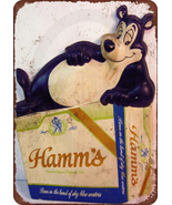 Hamm&#39;S Beer Bear Vintage Look Reproduction Metal Sign 8 X 12 - £14.22 GBP