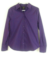 NWT Worthington Woman&#39;s Premiere Purple Button Up Dress Shirt Size XS - $20.15 CAD