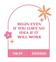 Begin Even if You Have no idea if it Will Work Vinyl Decal Sticker UV &amp; ... - $109.41 MXN