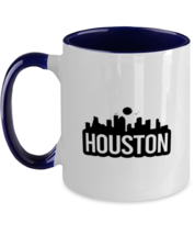 Houston Bold Skyline, navy Two Tone Coffee Mug. Model 60087  - $23.99