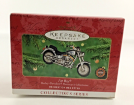 Hallmark Keepsake Christmas Ornament Harley Davidson Motorcycle Fat Boy Vintage - £19.47 GBP