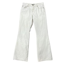 American Eagle Size 8 30 Pants Corduroy Vtg Y2K Bootcut Mid Rise Cream Women’s - £13.00 GBP