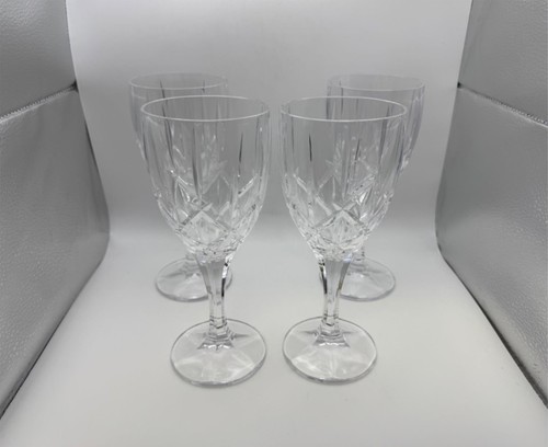 Set of 4 Gorham Crystal LADY ANNE SIGNATURE Water Goblets Glasses - $79.99