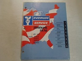 1976 Evinrude Servizio Negozio Manuale 40 HP 40604 40605 40654 40655 OEM Factory - £15.97 GBP