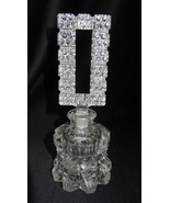 Vintage Crystal Glass Perfume Bottle with Stopper - $145.00