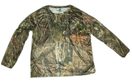 Mossy Oak Men&#39;s 2XL Long Sleeve Performance Camo Hunting Outdoor Pullover Shirt - £17.57 GBP