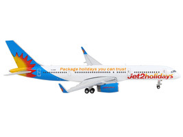 Boeing 757-200 Commercial Aircraft Jet2 Holidays White w Blue Tail 1/400 Diecast - £42.84 GBP