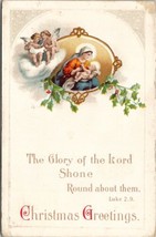 Christmas The Glory of The Lord Shone Round about them Luke 2.9 Postcard W10 - £3.91 GBP