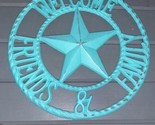 11&quot; Cast Iron Welcome Friends &amp; Family Sign Rustic Western Wall Decor Ba... - $20.00