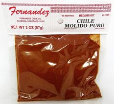 Red Chile Medium Hot Powder Spice 2 oz Mexican Fernandez Colorado Expire... - $16.82