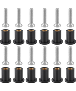 12 Pairs M4 Rubber Well Nuts with Brass Inserts and Stainless Steel Screws - $9.42 CAD