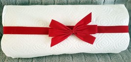 30 Inch Red Velour / Velvet Band W/ Bow Christmas Gift Tag Or Crafts  Lot of 200 - £9.18 GBP