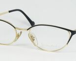 Vintage Brendel 8527 19 GOLD /BLACK EYEGLASSES GLASSES METAL FRAME 51-19... - $97.38
