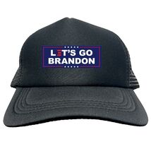 TRUMP BIDEN LET'S GO BRANDON Trucker Cap Foam Baseball Cap Hat Logo Mesh... - $15.83