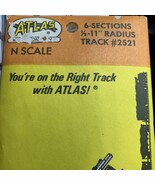 Atlas N-Gauge 1/2-11&quot; Radius Curve Track 6-Sections #2521 - $148.25 MXN
