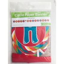 Sugar Buzz Candy Design Circle Happy Birthday Banner 5.5 Feet Long New - £4.75 GBP