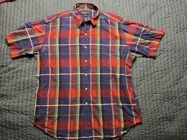 Polo Ralph Lauren Blake Plaid Shirt Sleeve Button Up Shirt XL - $14.85