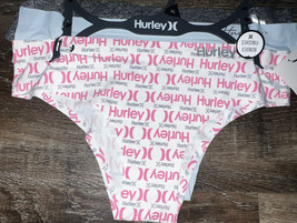 Hurley ~ Womens Cheeky Underwear Panties 3-Pair Nylon Blend Bonded (B) ~ XL - £16.78 GBP