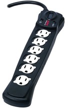 SURGE PROTECTOR 6 Outlet AC POWER STRIP 840 joules BLACK SurgeArrest APC... - $45.99