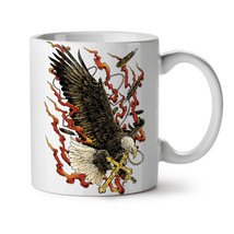 Eagle Cross Fire Fashion NEW White Tea Coffee Mug 11 oz | Wellcoda - $15.99