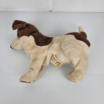 Folkmanis 14&quot; Jack Russell Terrier Plush Hand Puppet Cream Brown Mouth M... - $15.83