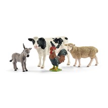 Schleich Farm Animal Toys and Playsets - Farm World 4 Piece Starter Set with Cow - £29.01 GBP