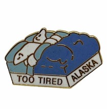 Alaska Polar Bears City State Souvenir Enamel Lapel Hat Pin Pinback - $5.95