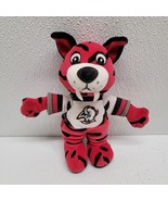 Vintage Buffalo Sabres Hockey Sabretooth Beanbag Red &amp; Black Plush Goathead - $1,382.10 MXN