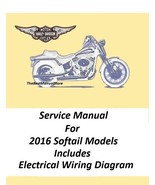 2016 Harley Davidson Softail Models Service Manual  - $22.95