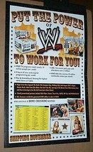 Topps WWF/WWE trading cards poster: Hulk Hogan/Undertaker/Roddy Piper/John Cena - £31.63 GBP